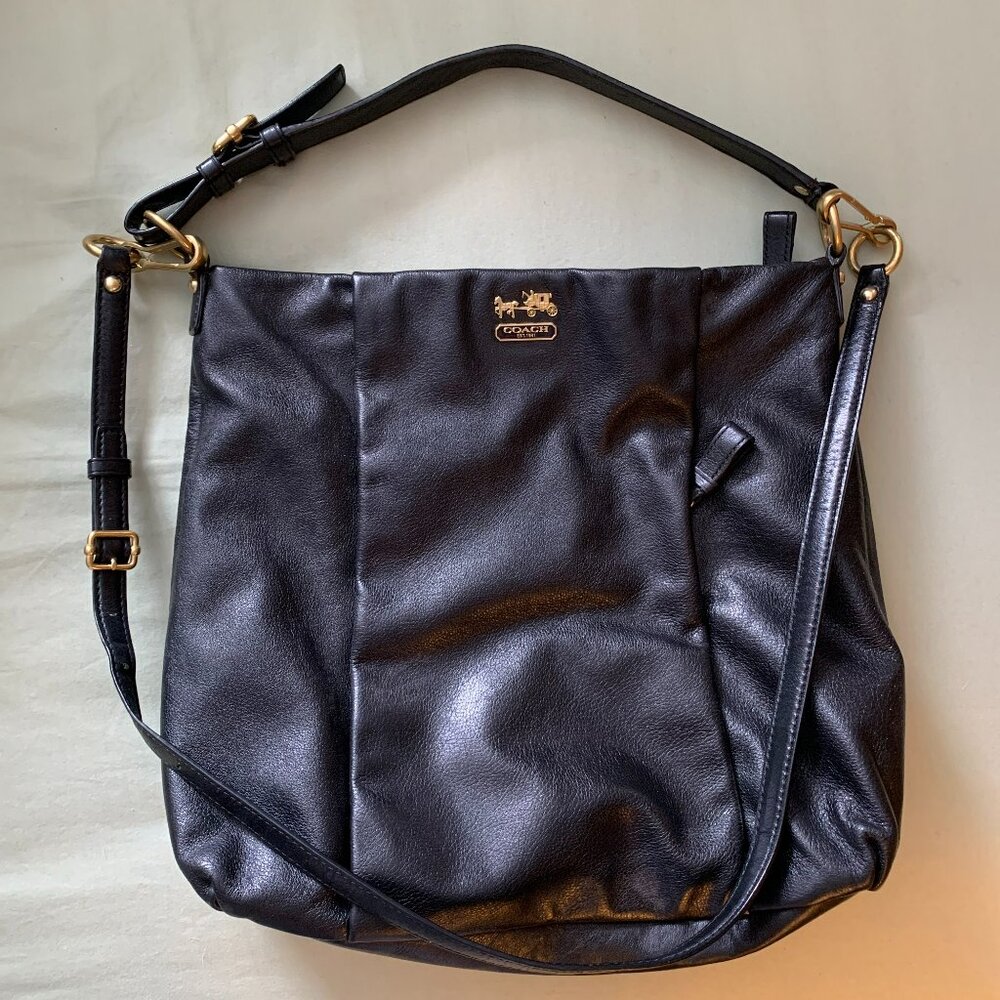 Coach leather hobo bag